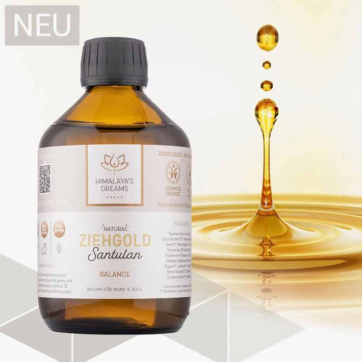 Himalayas Dreams Ayurveda Ziehgold Santulan Öl, 250 ml