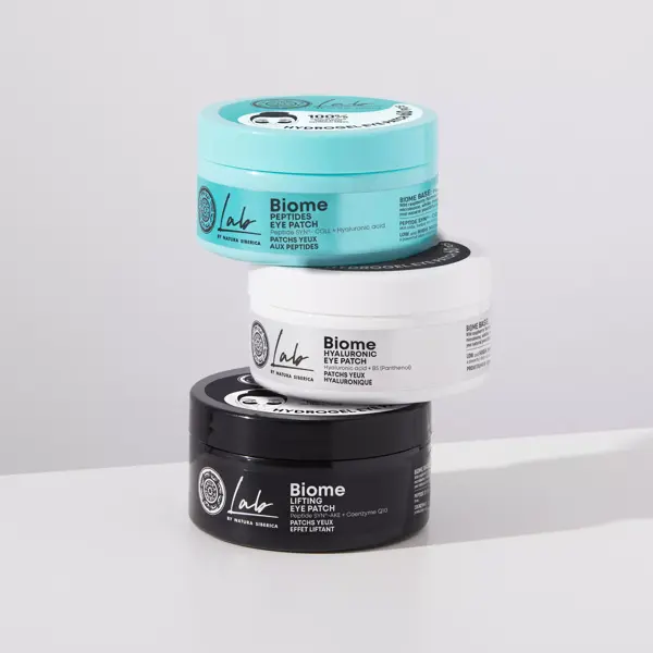 Natura Siberica - Lab Biome - Adesivos de Hidrogel para os Olhos com Peptídeos - 60 unidades