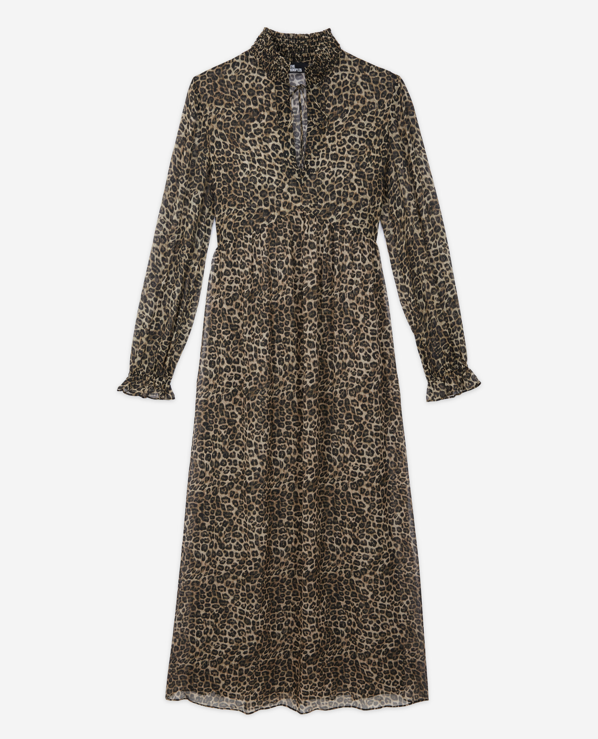 Robe longue léopard