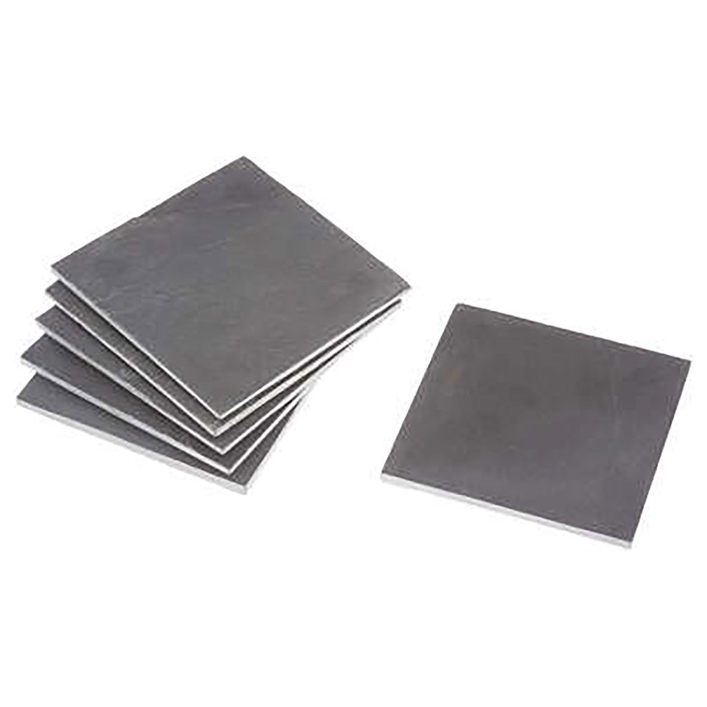 Lot de 6 dessous de verre ardoise 10x10cm