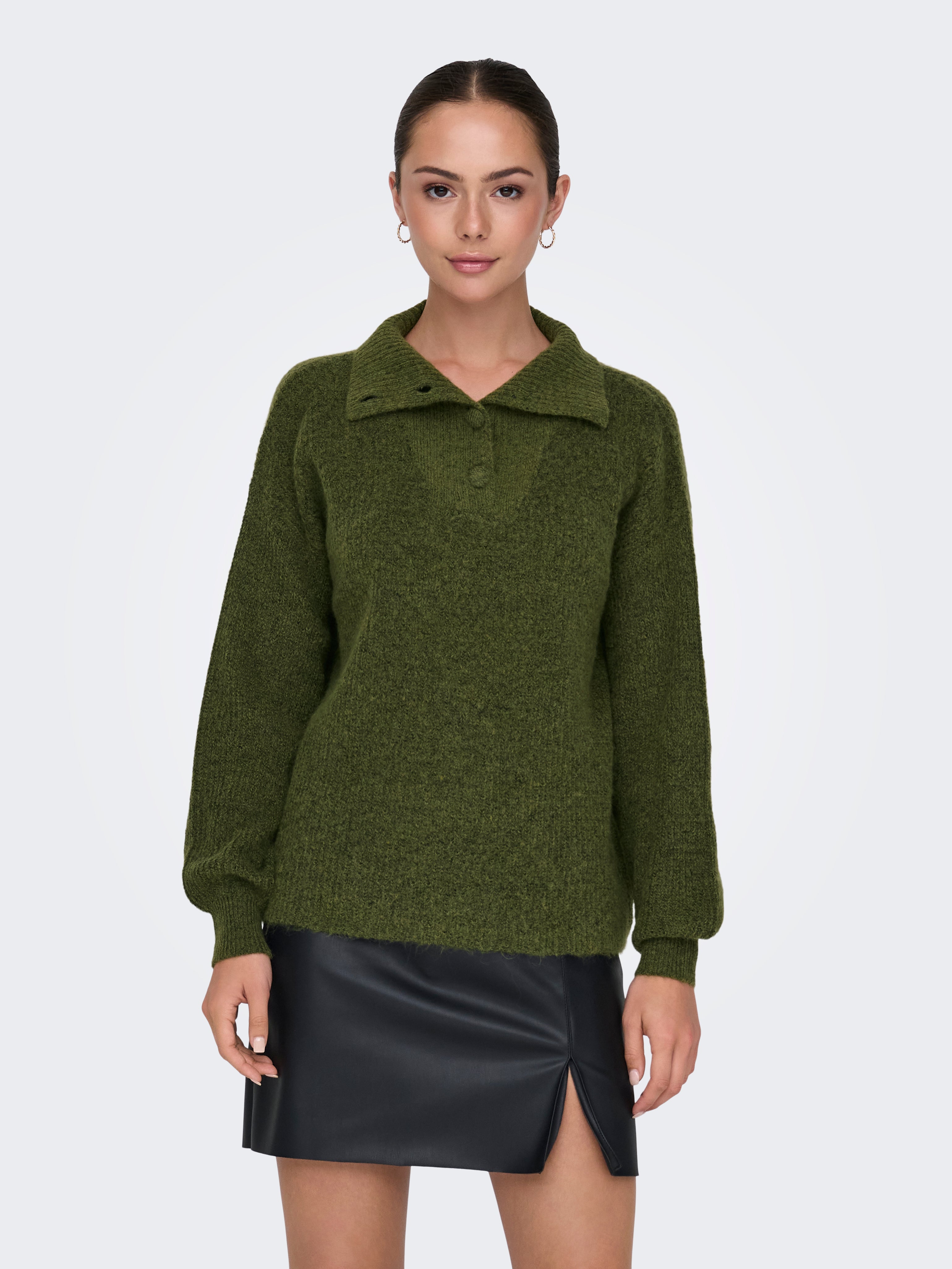 JDYINGEBORG Strickpullover Winter Moss