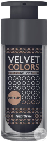 Frezyderm Make-Up Velvet Colors Fond De Teint Medium Flacon Pompe 30ml