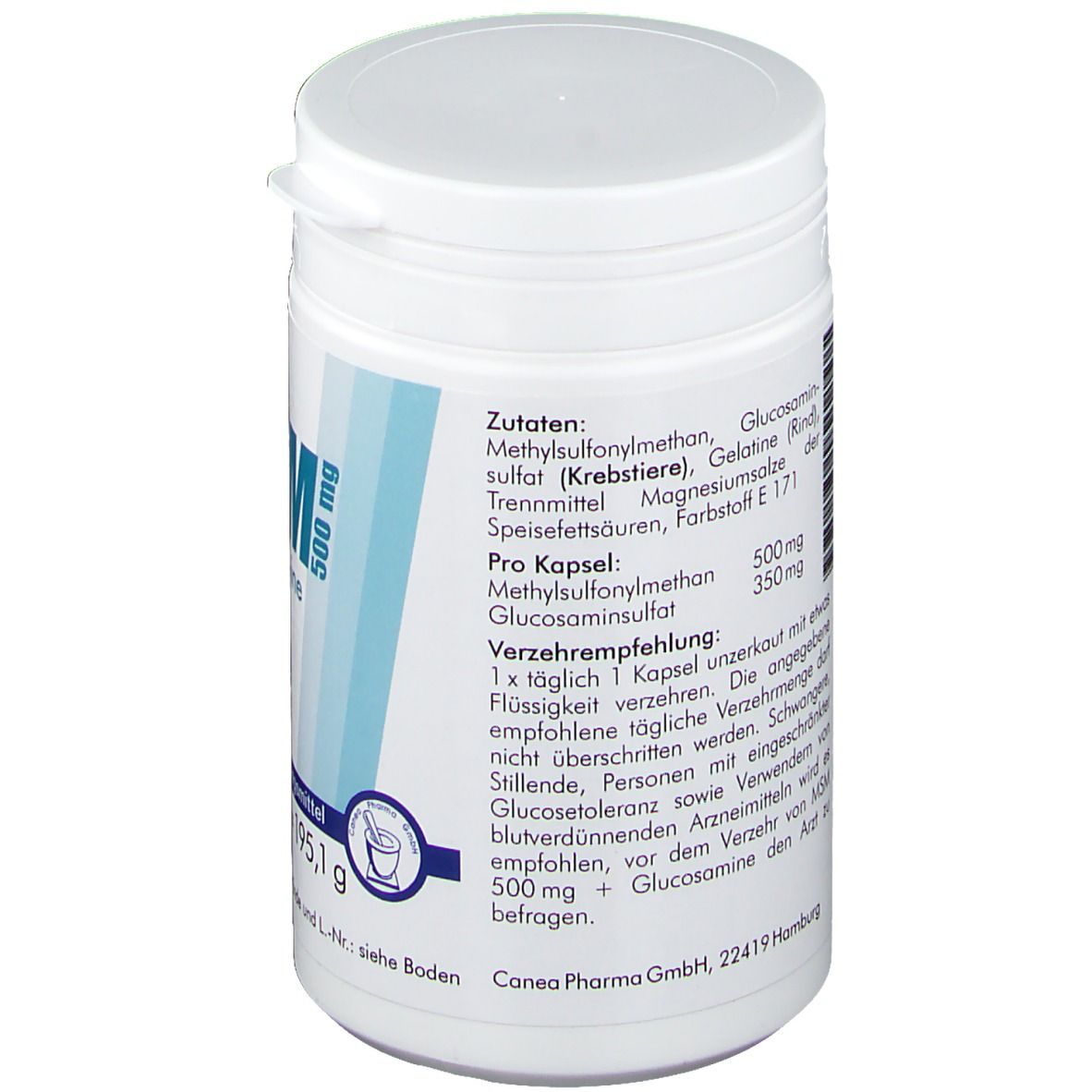 MSM 500 mg + 350 mg Glucosamin Kapseln