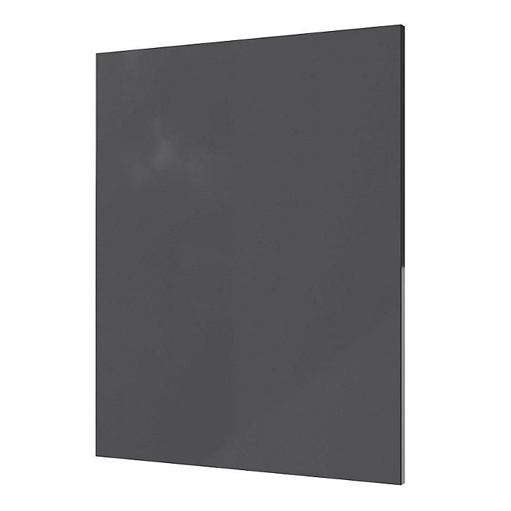 Joue de finition Stevia gris anthracite brillant L. 60 cm x H. 71,5 cm Caraway Innovo GoodHome