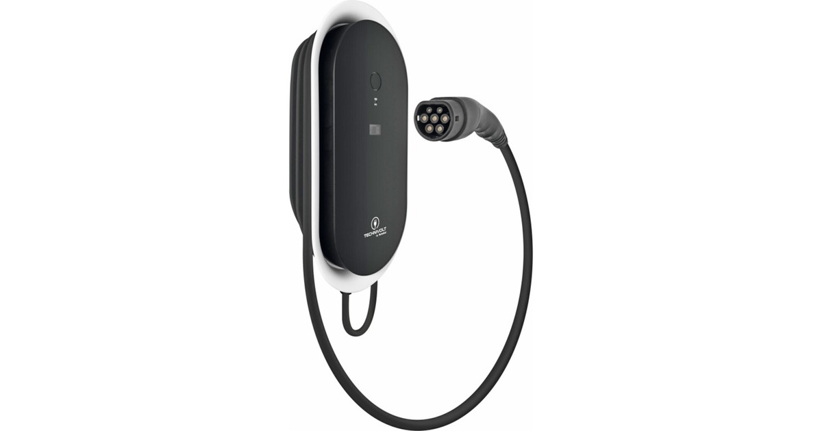 TechniSatTECHNIVOLT 2200 S   MIG 22 KW T2 laadpaal  (Zwart/wit, 22 kW, 5 m kabel, RFID, MID-energiemeter, LAN, WLAN, 4G)