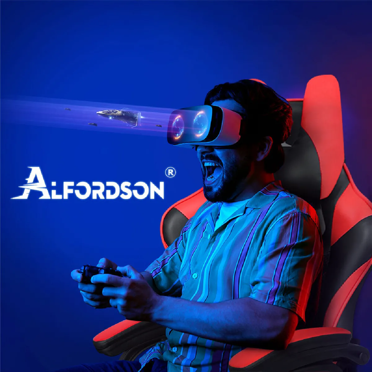 ALFORDSON Racer - Rouge/Noir