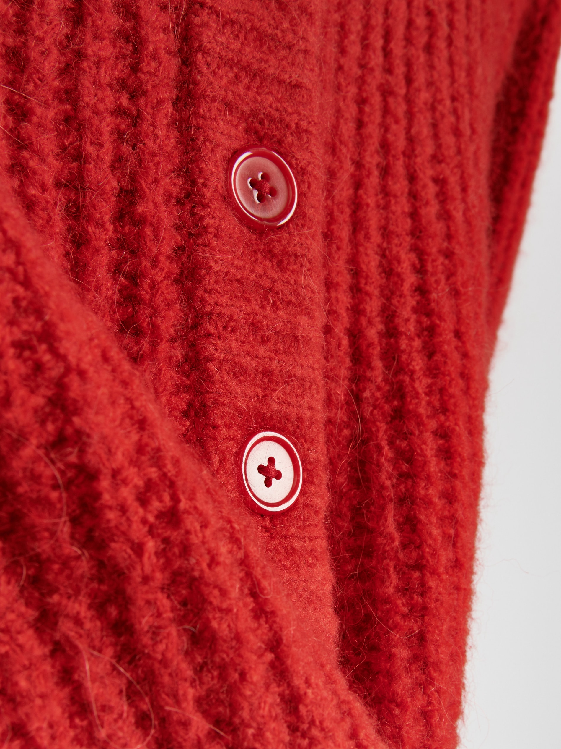 Cardigan mit bauschigen Ärmeln