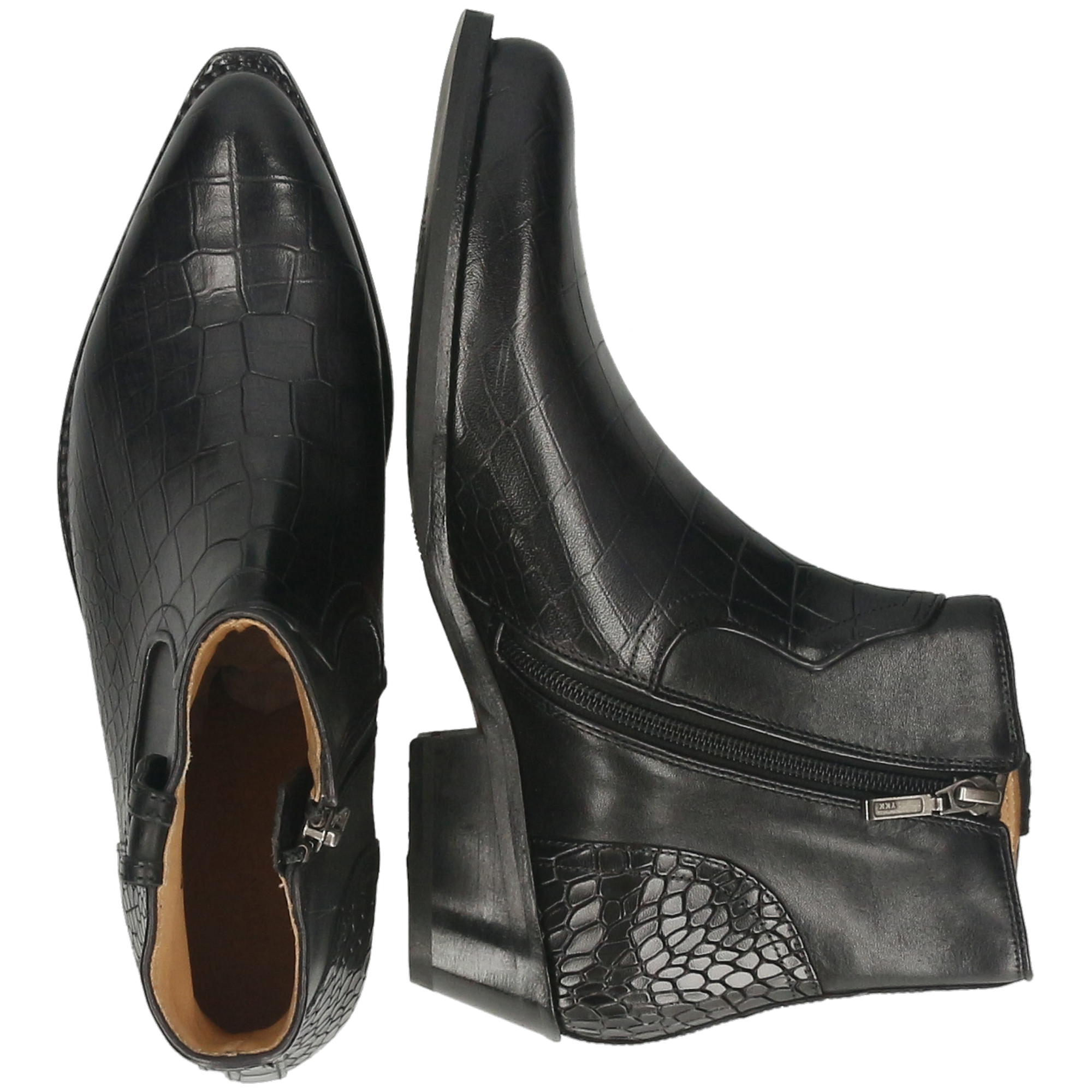 SHYLA 2 - Bottines à talon cubain | Noir