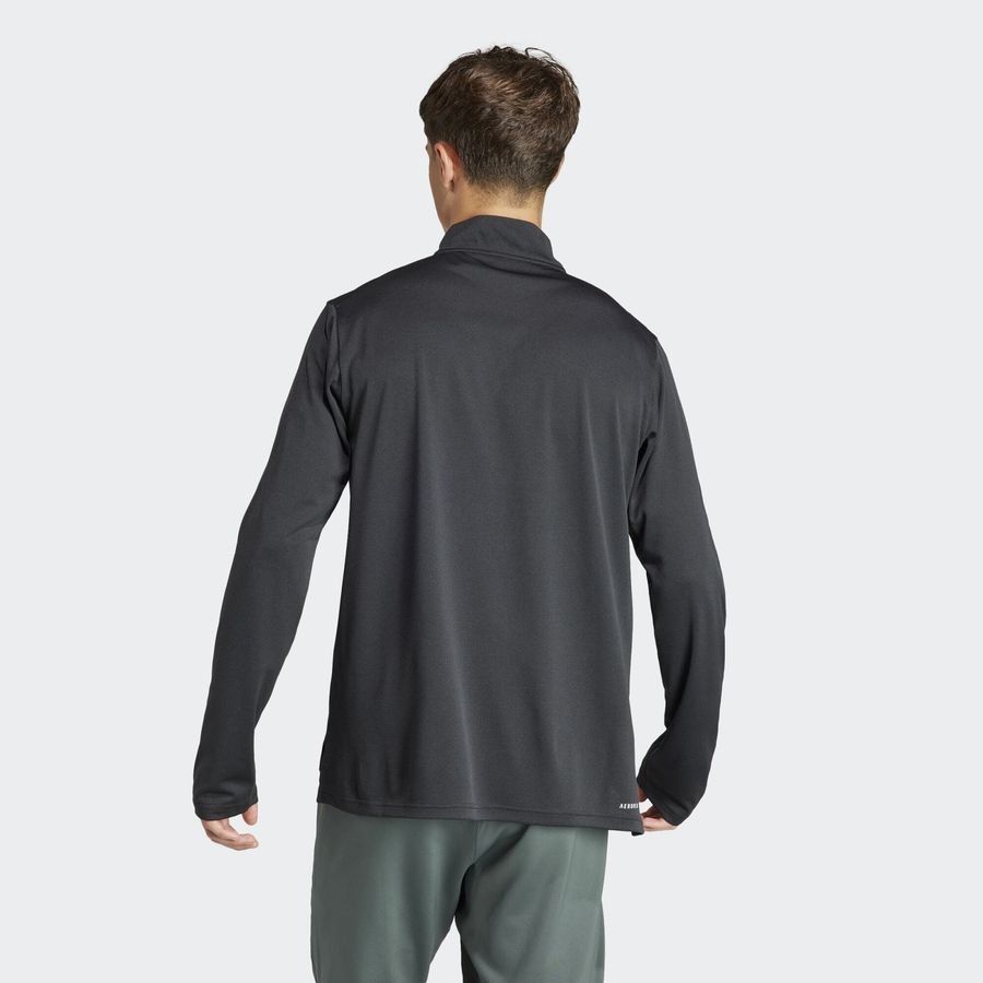 Adidas T-shirt de training à manches longues et zip 1/4 Train Essentials