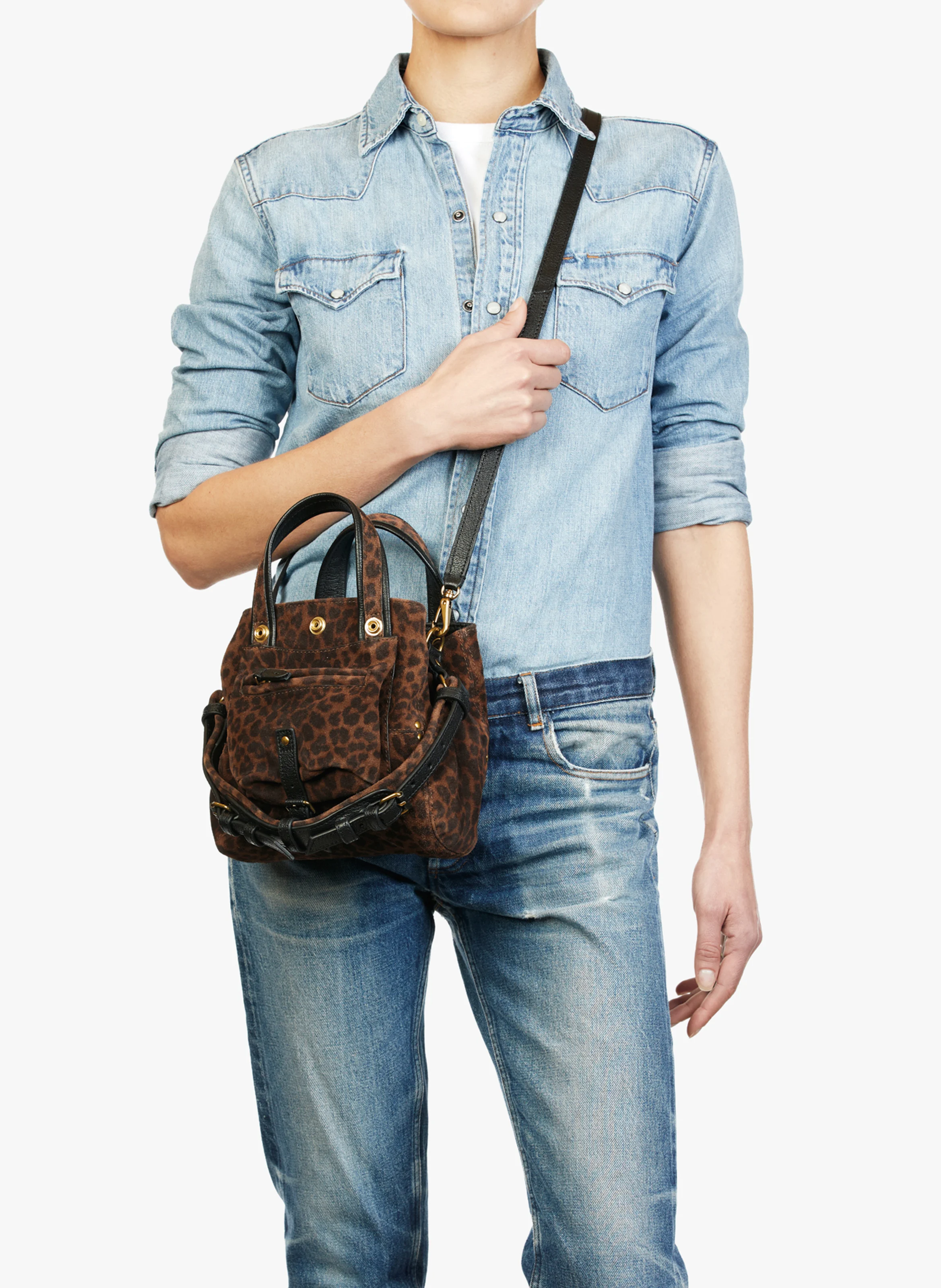 BILLY NANO - Sac bandoulière en cuir | Marron