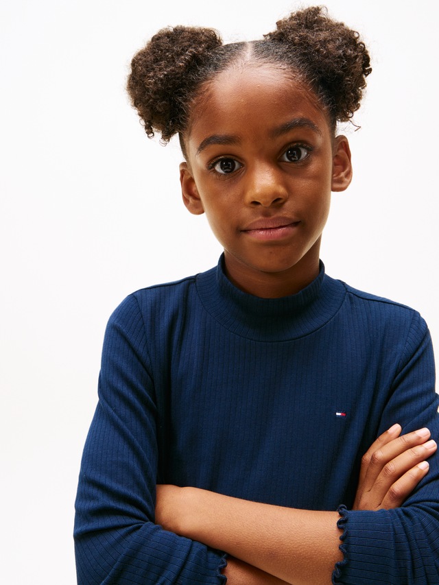 Tommy Hilfiger Langarmshirt »MOCK NECK TOP LS«, Kinder bis 16 Jahre