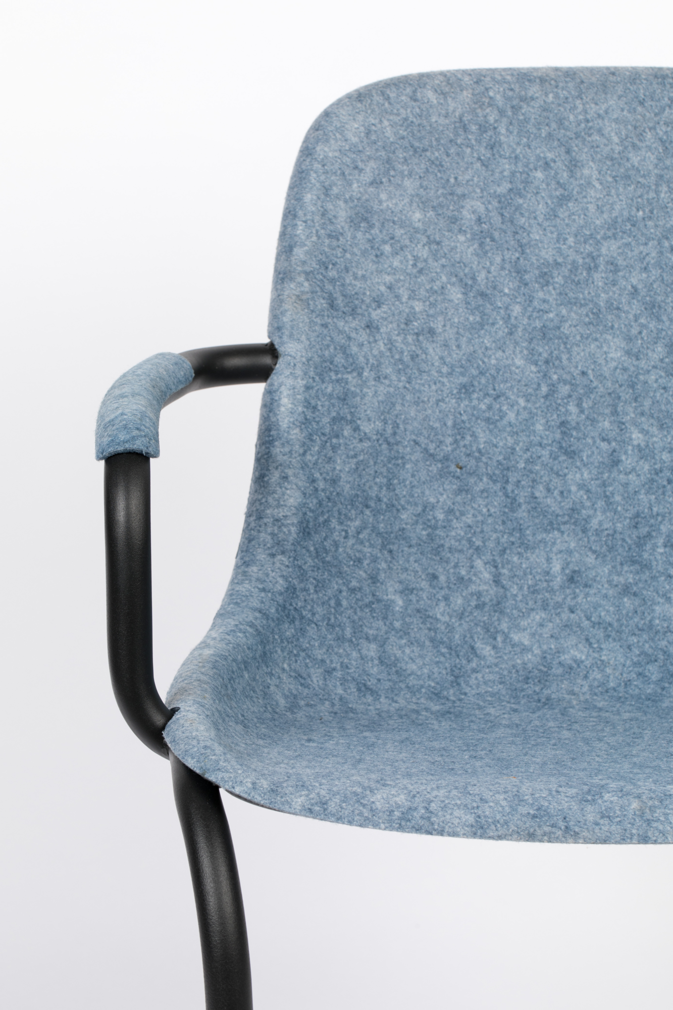 Eetkamerstoel Thirsty met armleuning blauw - set van 2
