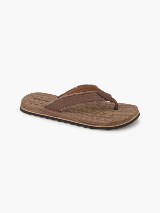 Skechers Pantoletten-Zehentrenner Braun