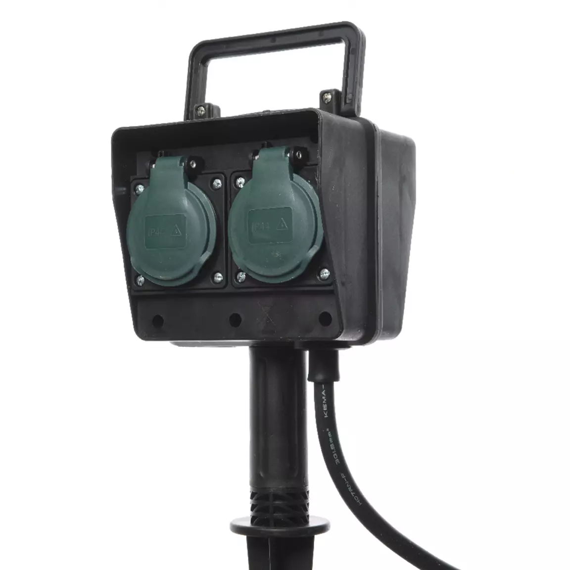 Prise piquet de jardin programmable 2 pôles