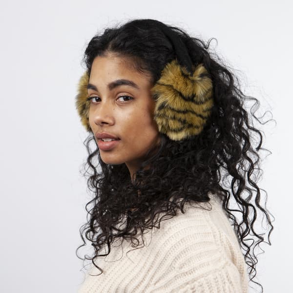 Cache oreilles BARTS FUR EARMUFFS PRINT BROWN