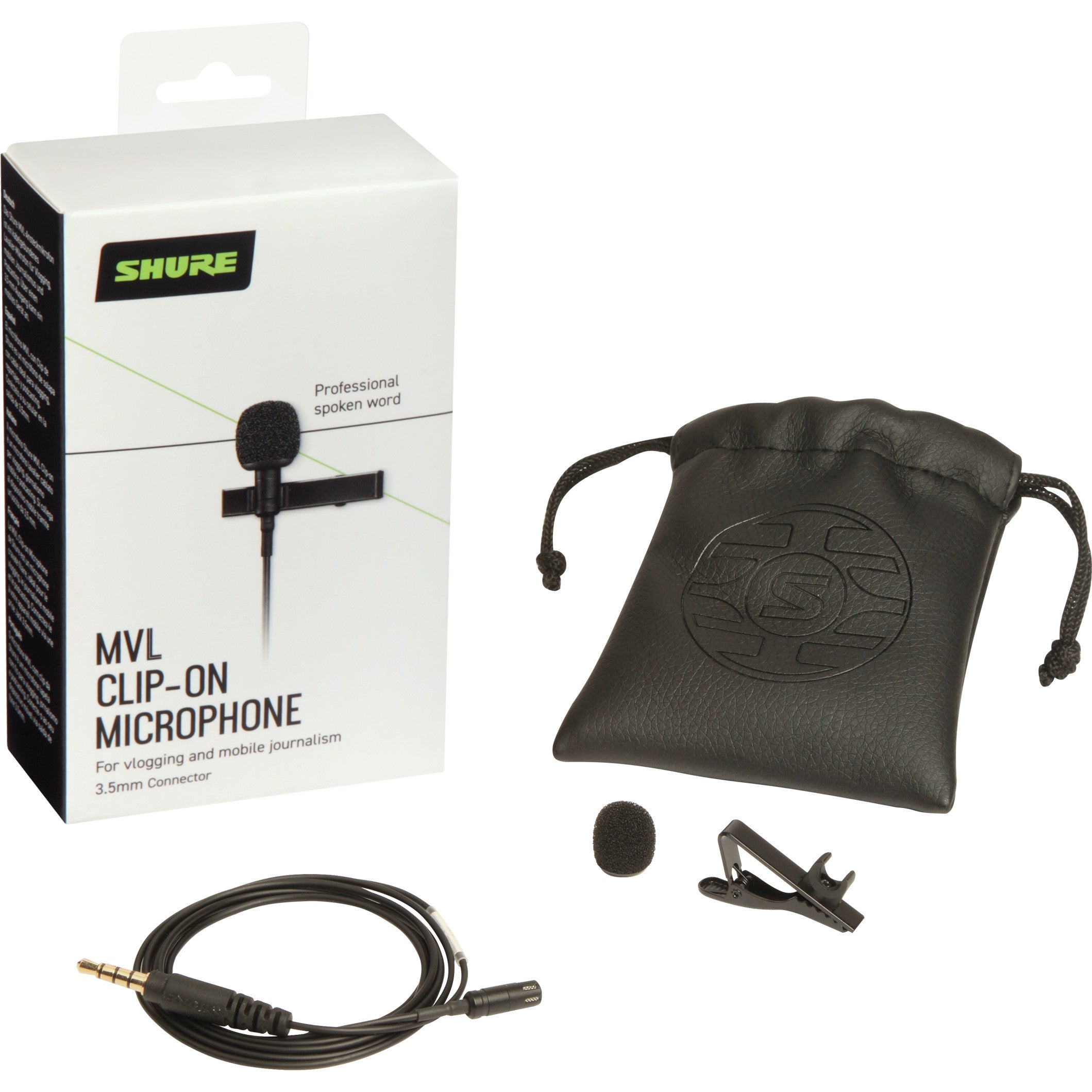 Shure MVL-3.5MM lavalier-microfoon voor mobiele toestellen