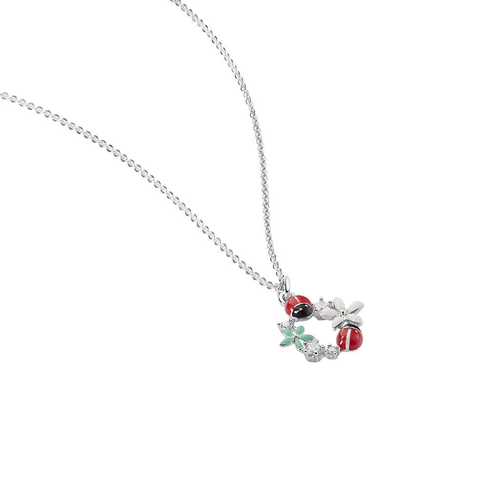 Collier Eliniane Argent Blanc Oxyde De Zirconium
