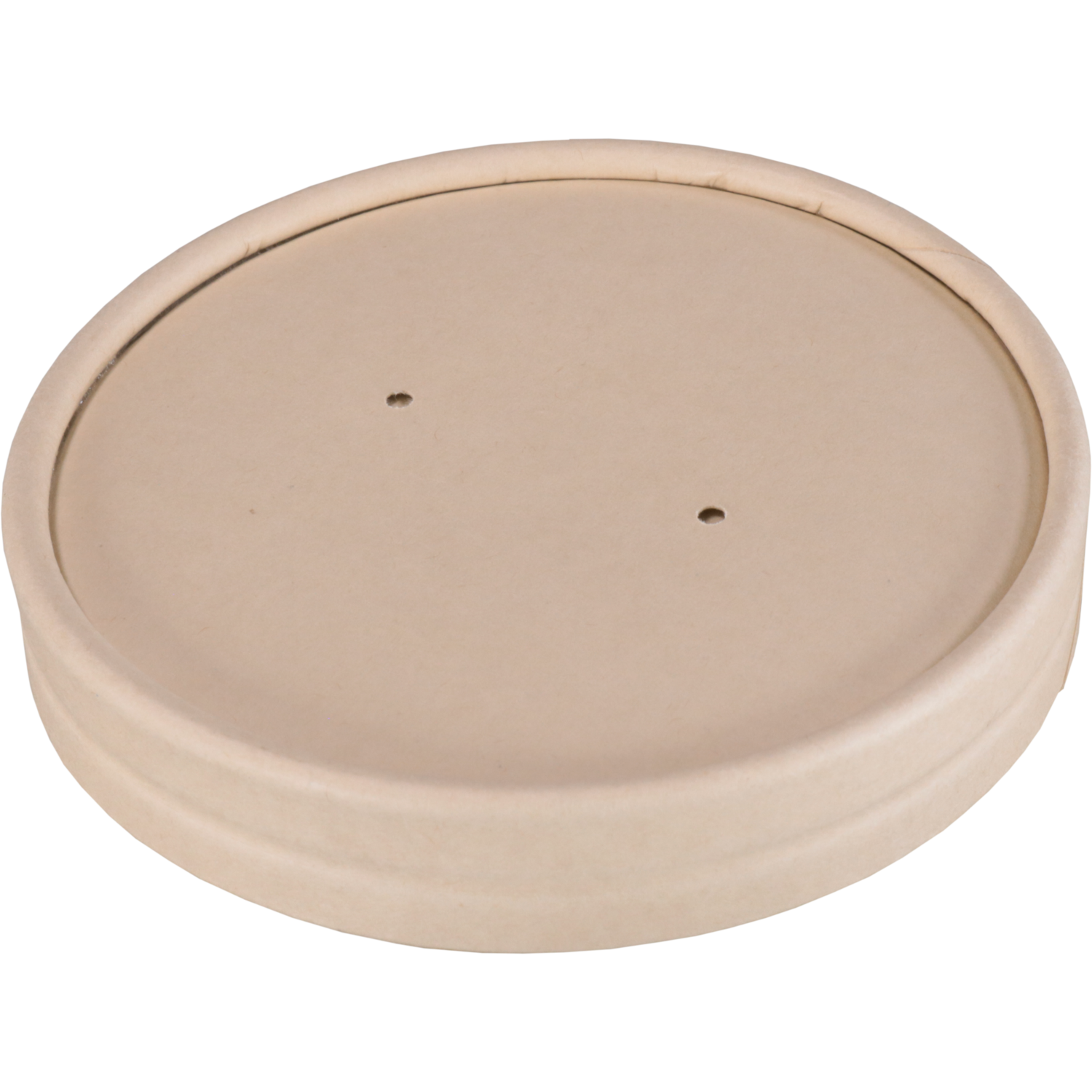 Deksel, soepbeker, Bamboepapier + PE, rond, Ø90mm, naturel