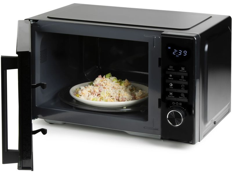 Domo Mikrowelle mit Grill DO22501G Schwarz Mikrowelle mit LED-Anzeige