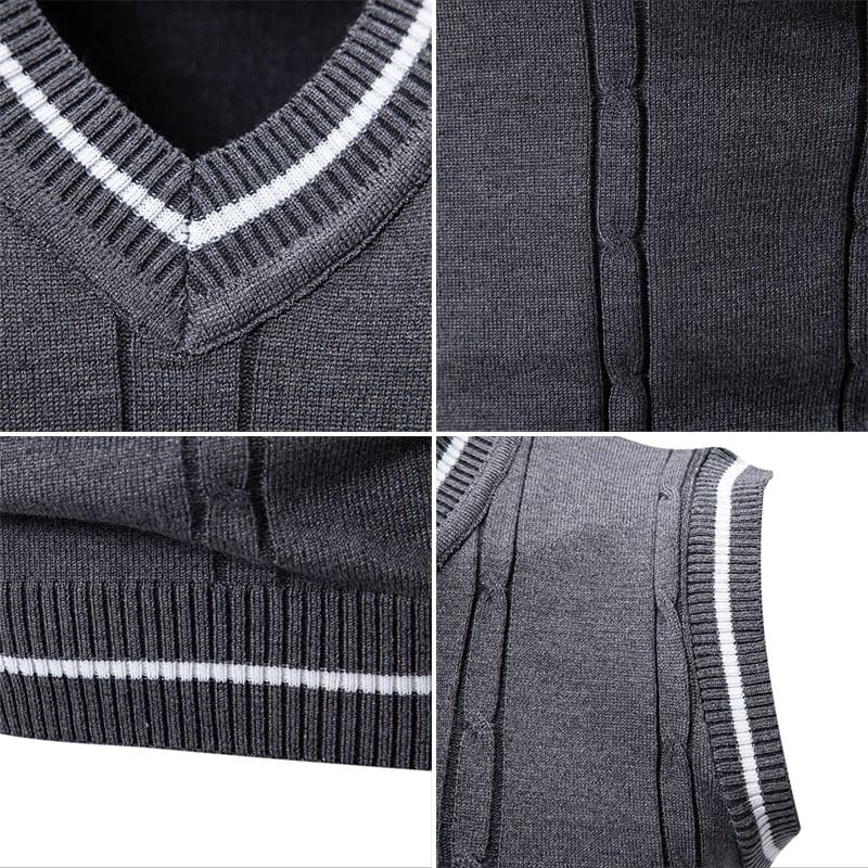 Fireon - V-hals vest met contrasterende rand