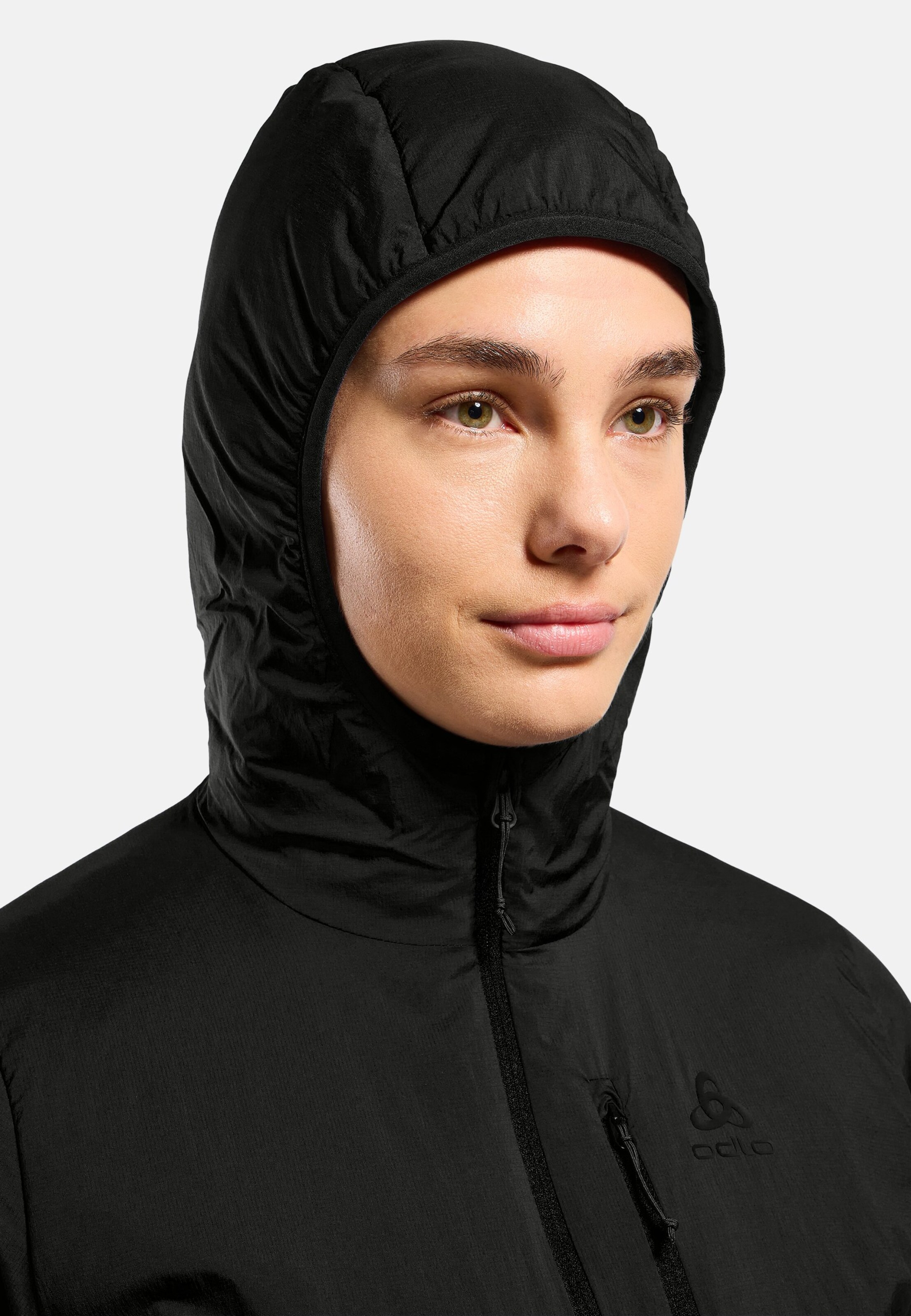 Isolierte Ascent Hybridjacke mit Wolle in black