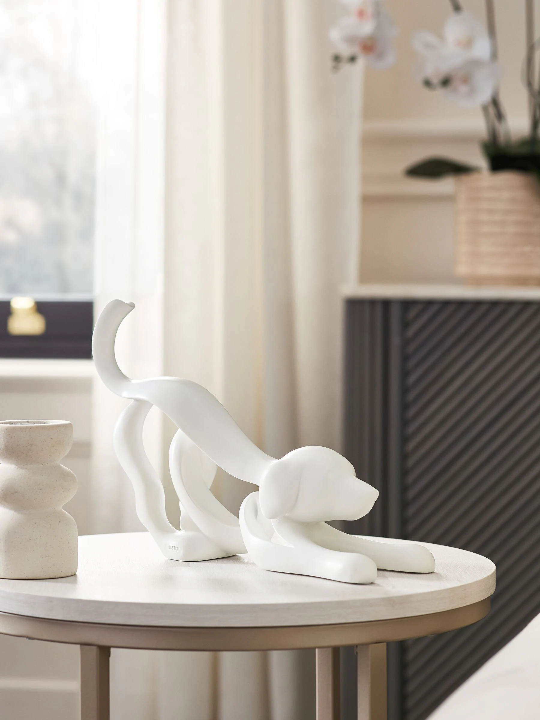 Abstract Ribbon Dog Ornament