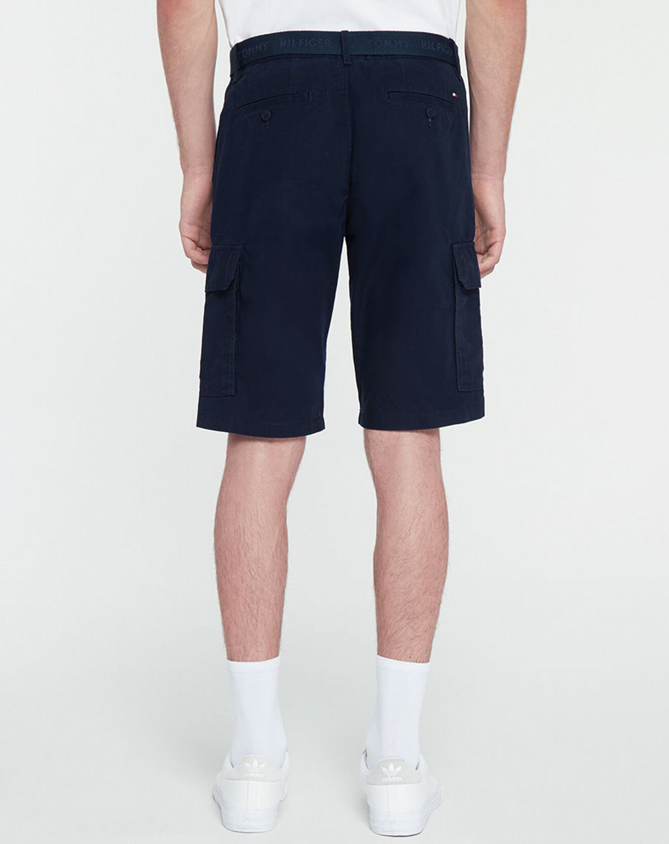 Tommy Hilfiger Bermuda 100% Coton Bio  John Cargo bleu marine
