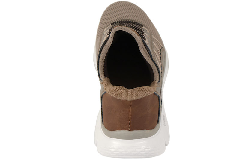 RIEKER HYTTESKO I BEIGE TEKSTIL