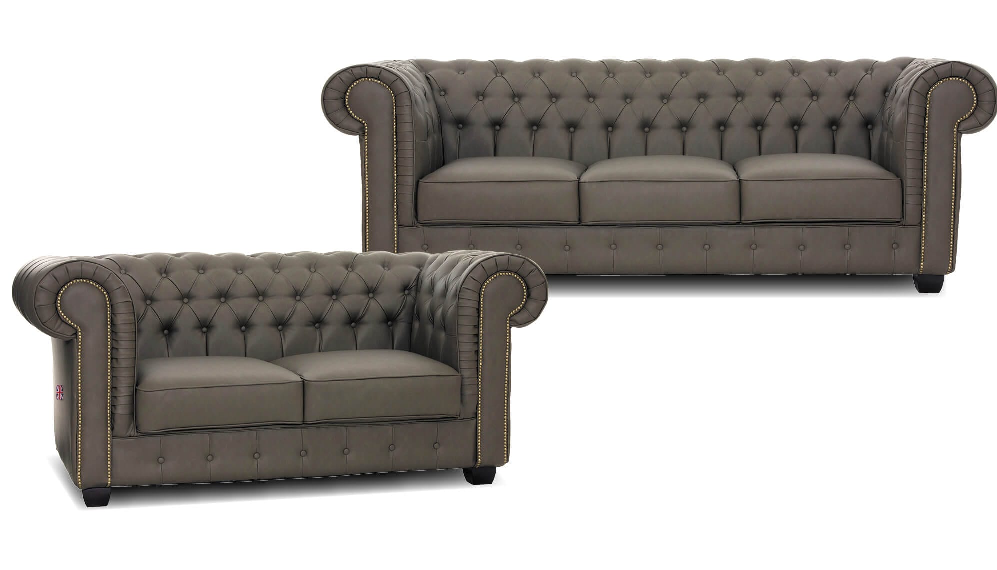 Edinburgh Chesterfield 3-Zits + 2-Zits Bank