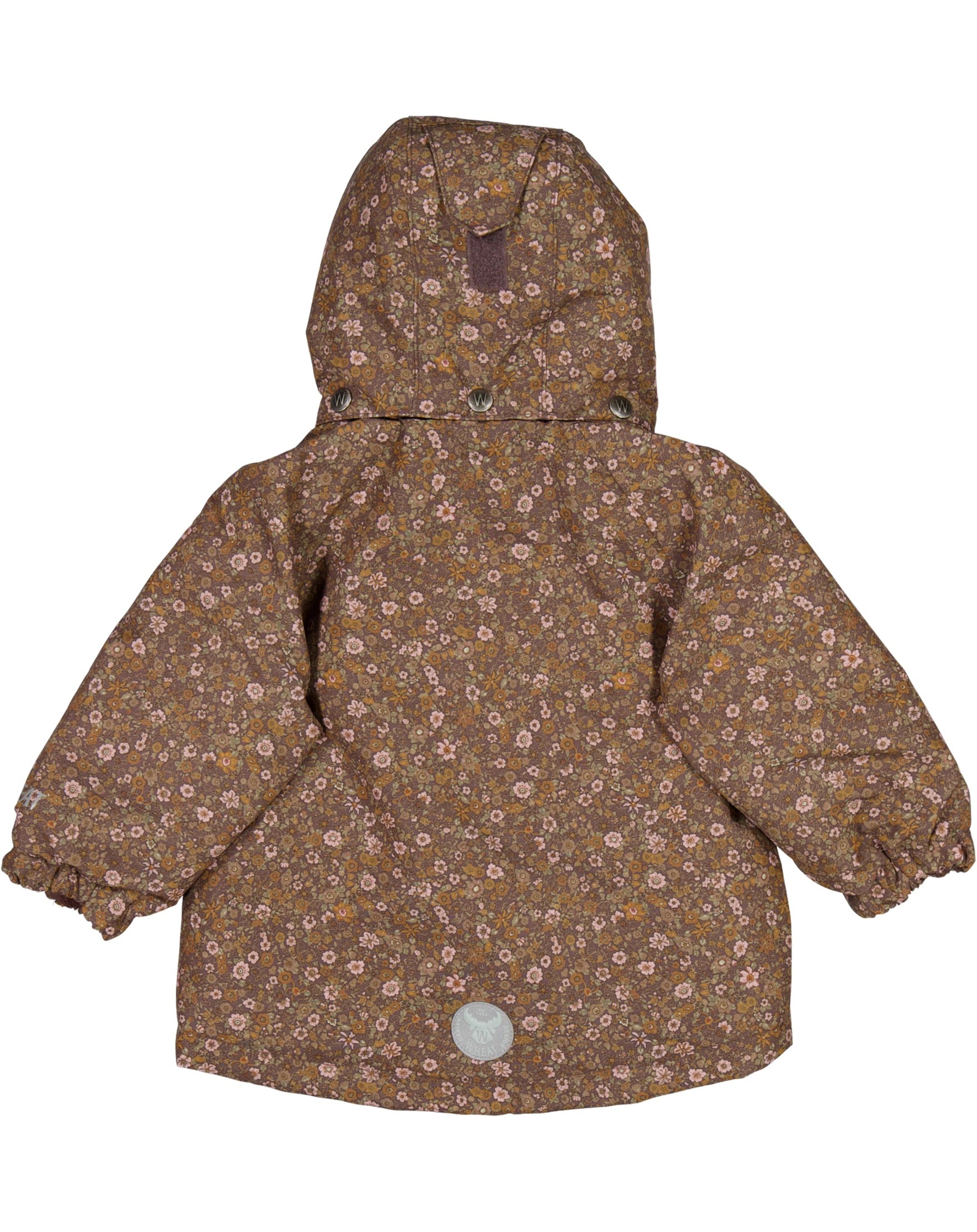 Funktions-Winterjacke SASCHA TECH FLOWERS in eggplant