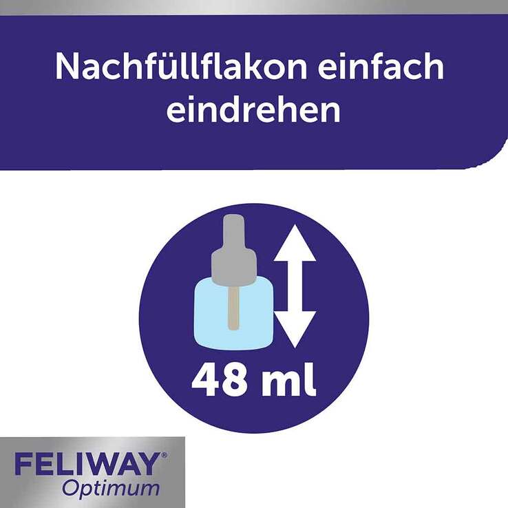Feliway Optimum Nachfüllflakon Lösung für Vern.für Katzen, 48 ml