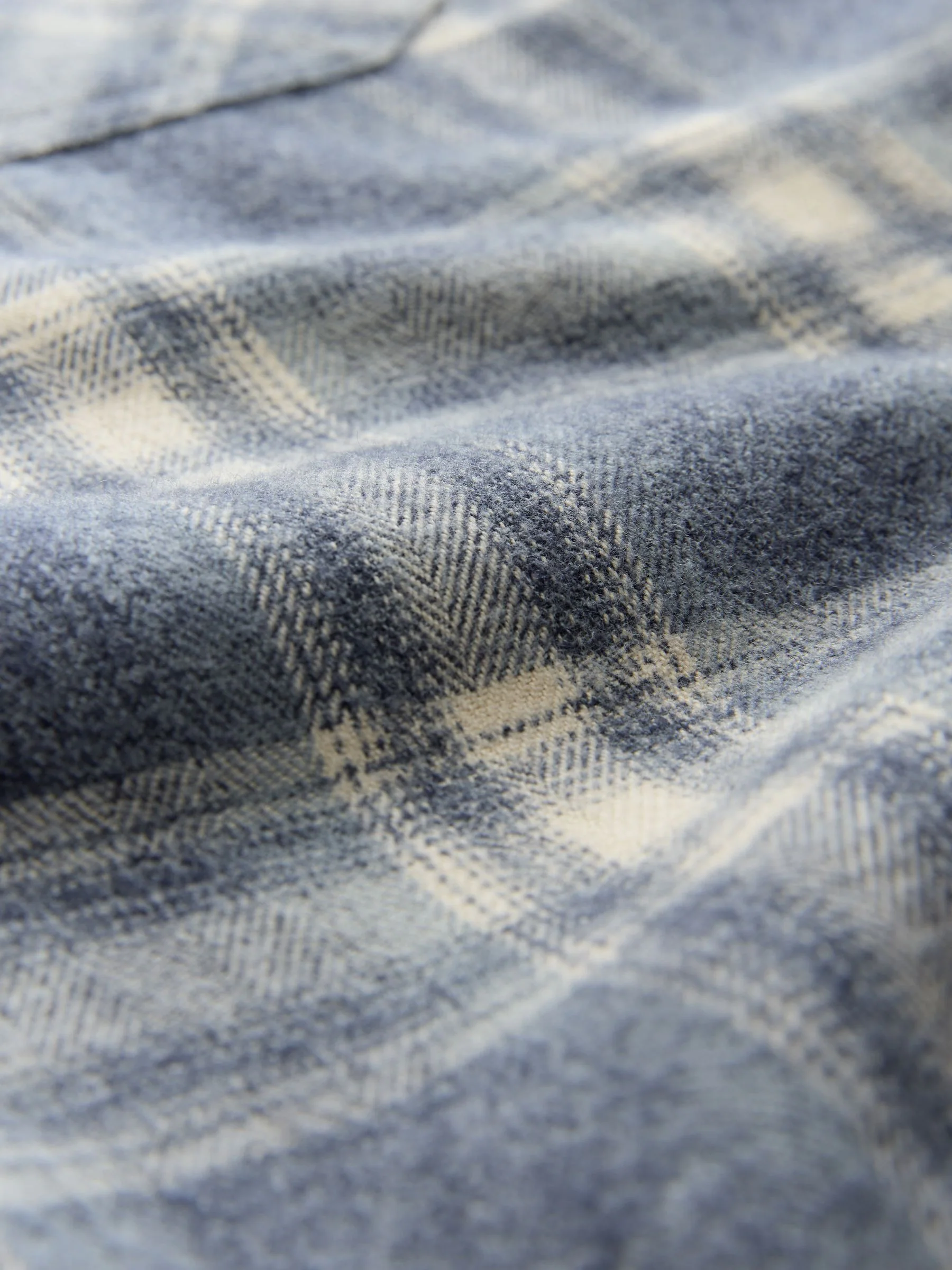 Blauw - Geruit overhemd met lange mouwen