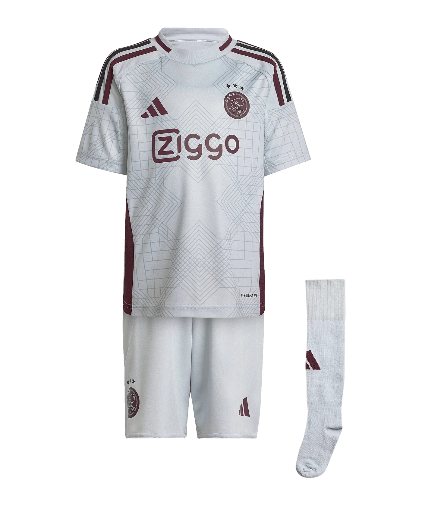 adidas Ajax Amsterdam Minikit 3rd 2024/2025 Kids Grau