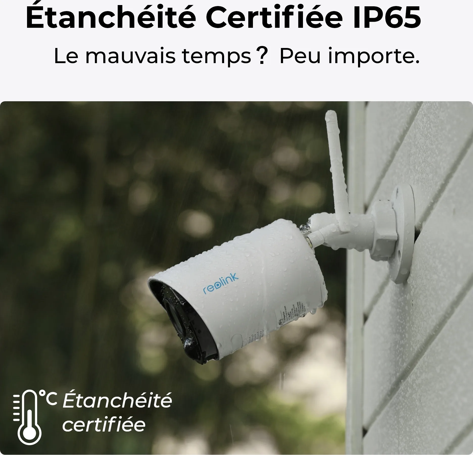 Reolink Argus Series B320 avec panneau solaire Caméra de surveillance