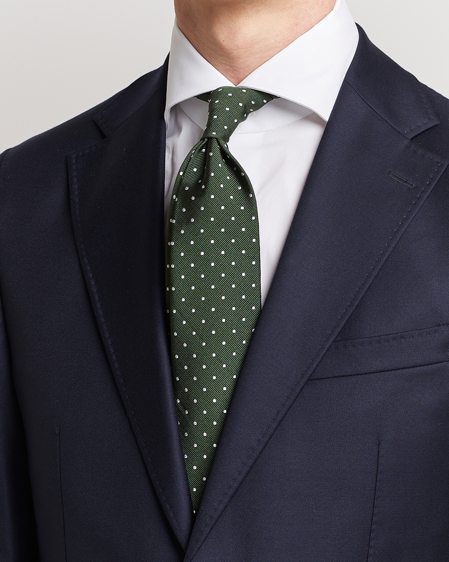Amanda Christensen Dot Classic Tie 8 cm Green/White