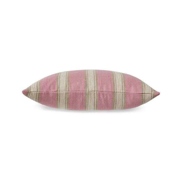 HKliving Woven Striped kussen 60x40 Blush