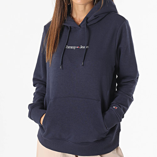 Sweat Capuche Femme Regular Serif Linear 5649 Bleu Marine