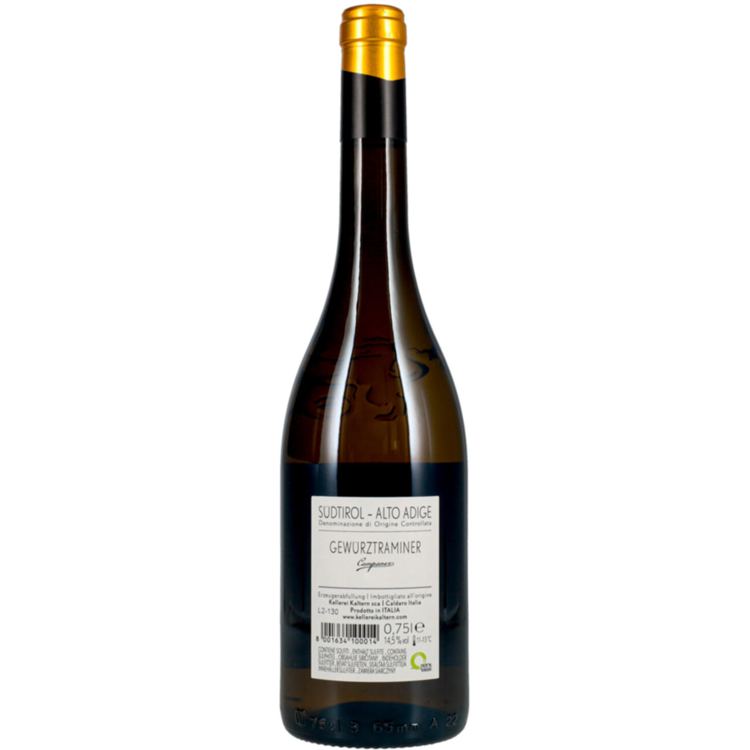Alto Adige DOC Gewürztraminer Campaner Kellerei Kaltern - Caldaro -75cl