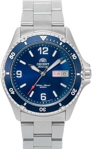 Orient - Mako 2 Ray 2 - Herensporthorloge - Zilvergrijs - Roestvrij Staal - Blauw