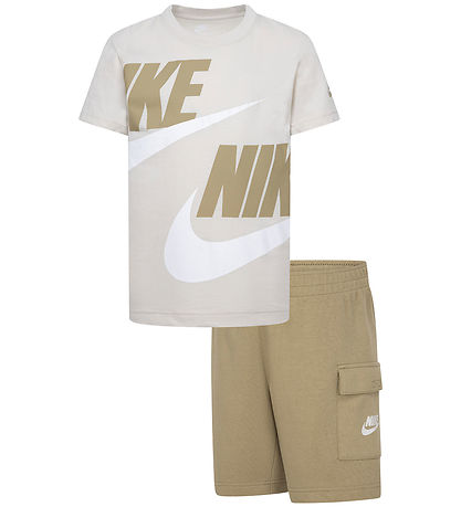 Nike Shorts Set - T-Shirt/Shorts - Fallschirmbeige