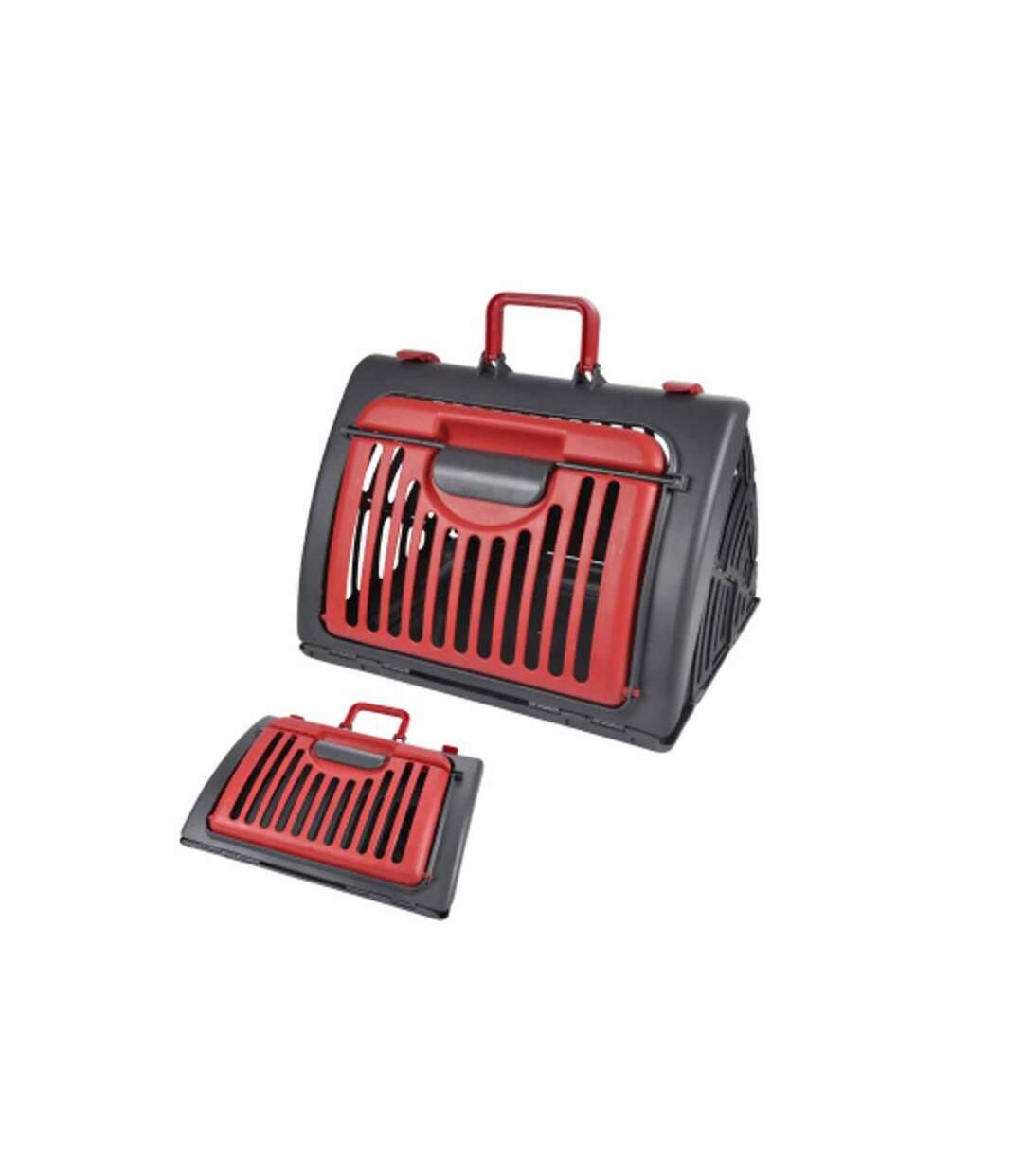 Paris Prix - Caisse De Transport Pour Chat pliable 46cm Rouge