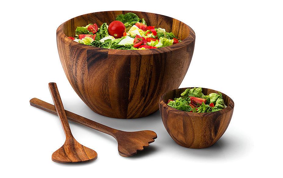 Salatbesteck BraunAus hochwertig verarbeitetem Akazienholz