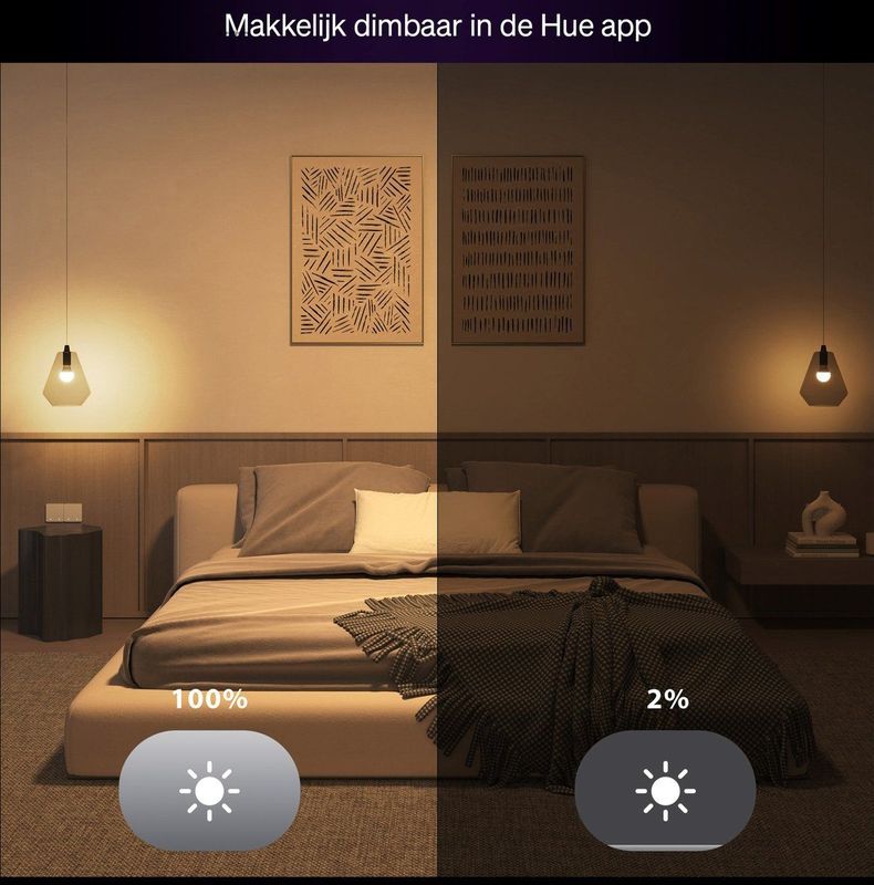 Philips - Hue Essential - Slimme E27 Lamp - 3-Pack - White Colour Ambiance