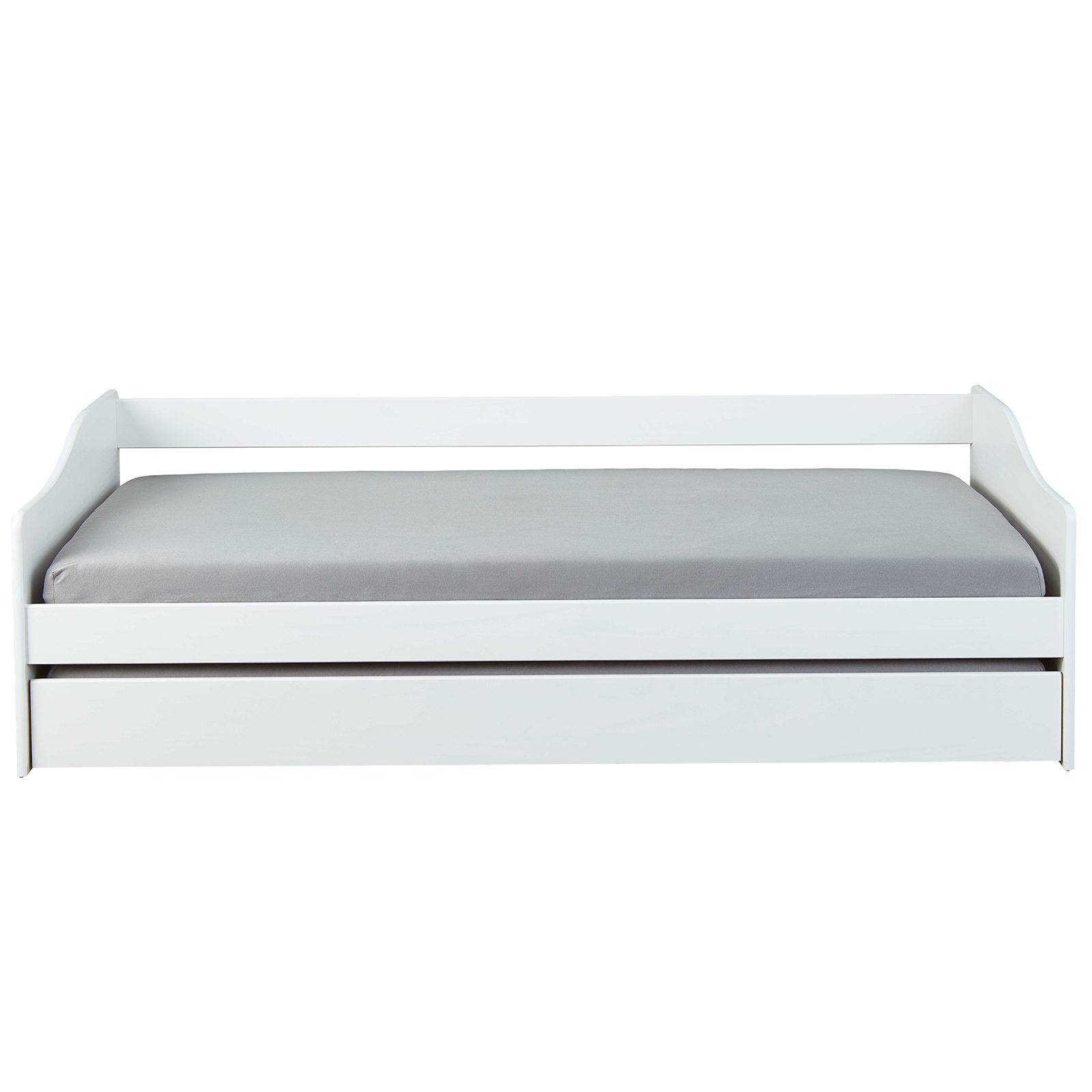 Funktionsbett LEONIE - weiß - Massivholz - 2x 90x200 cm