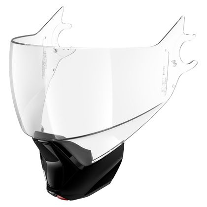 Ecran casque Shark CLEAR AR / AB - MENTONNIERE BRILLANTE - EVOJET - Noir