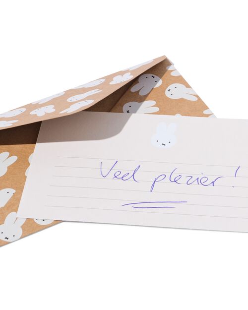 Jeu d'enveloppes Miffy - 6 pièces