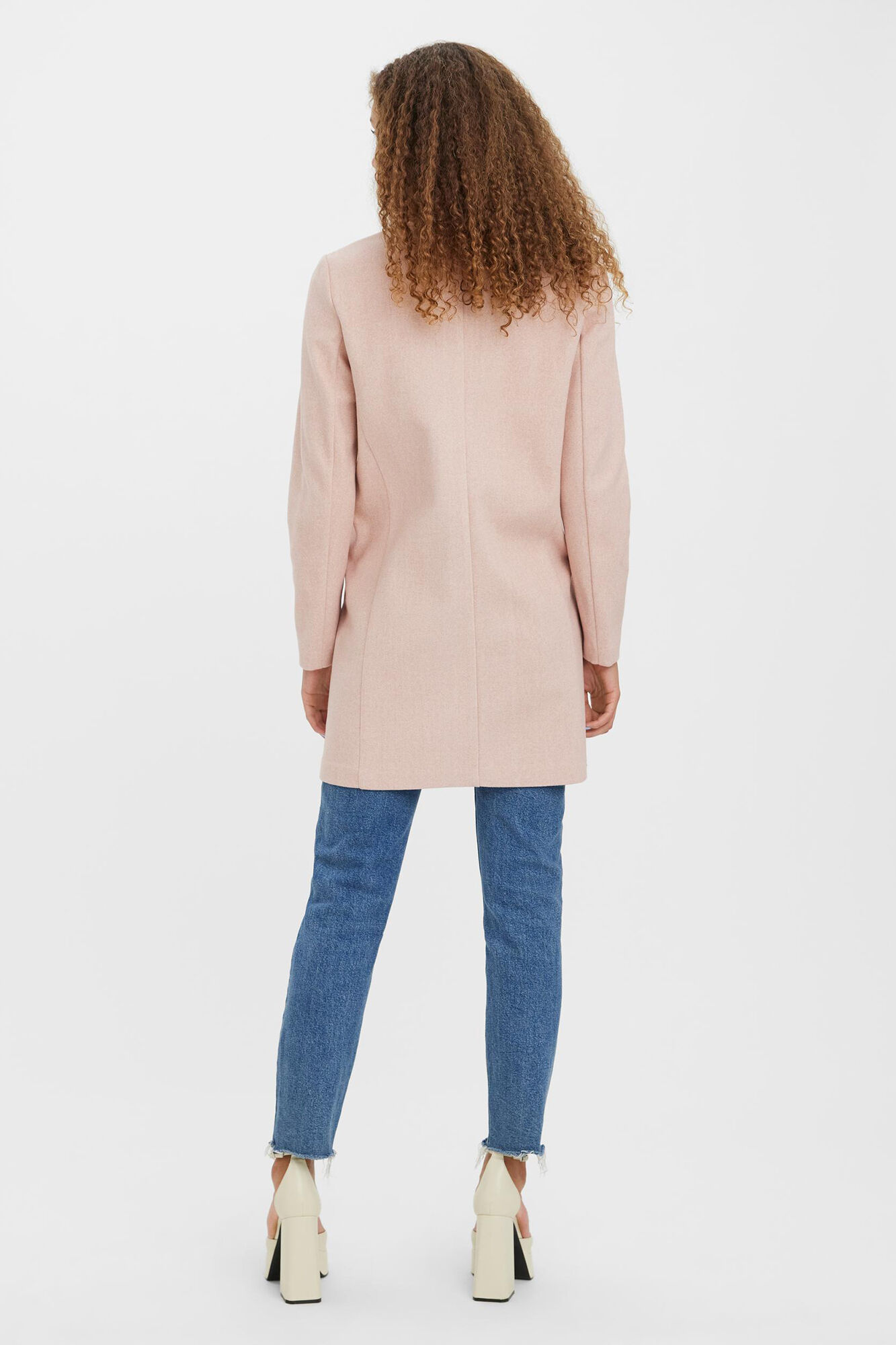 Casaco 3/4 estilo blazer - Marrom