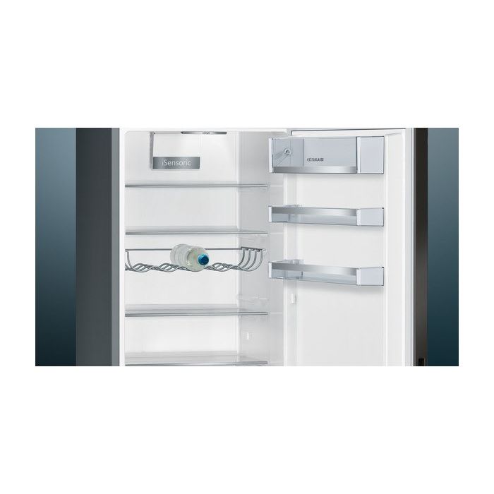 Siemens Kühl-Gefrierkombination iQ500 KG39EEXCA Black Steel