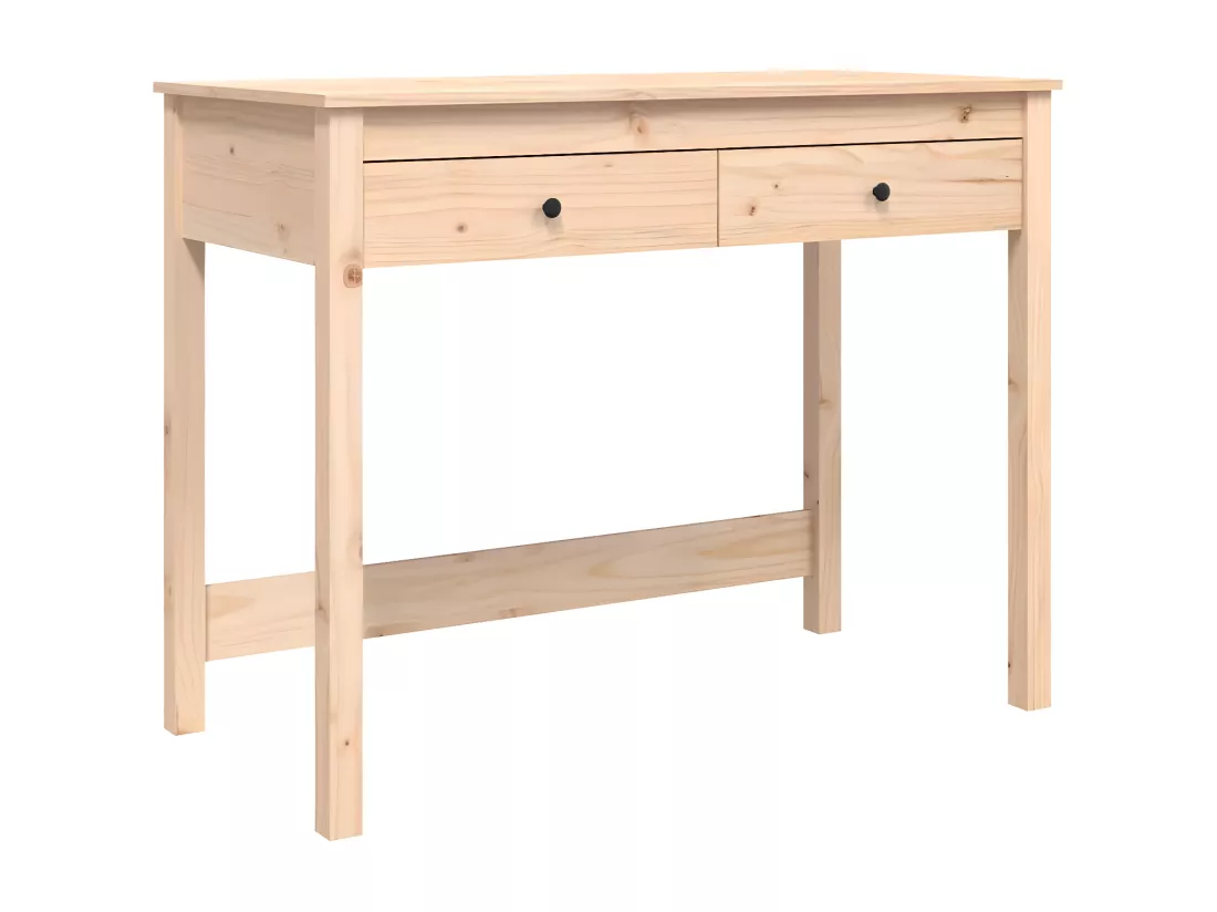 Bureau avec tiroirs 100x50x78 cm Bois massif de pin
