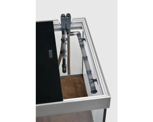 EHEIM proximaTEC 175 aquariumcombinatie inclusief filter, LED-verlichting, verwarming en eikenhouten omkasting.